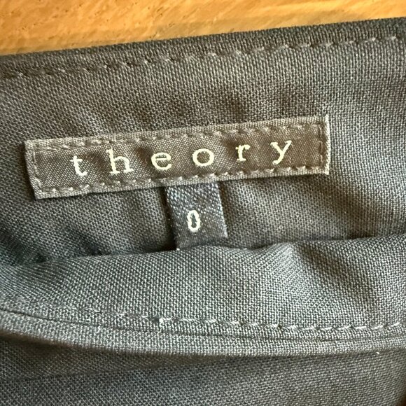 Theory black suit skirt, size 0 - Picture 2 of 3